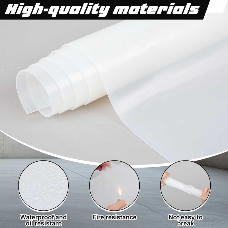 Innconee Silicone Rubber Sheets 1/16" Thick x 16" Wide x 118" Long Rubber Mat Gasket Material Strip Roll for DIY Gaskets Material, Pads, Sealing, Cushion, Microwave Oven Protection(White) - Image 4